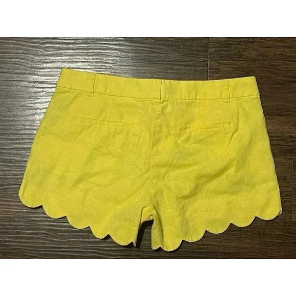 J. Crew Chino Yellow Wave Bottom‎ Shorts Size 10 - Picture 2 of 5